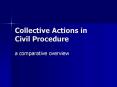 Collective Actions in Civil Procedure PowerPoint PPT Presentation