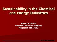 Sustainability in the Chemical and Energy Industries