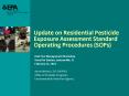 Update on Residential Pesticide Exposure Assessment Standard Operating Procedures (SOPs) PowerPoint PPT Presentation