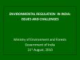 ENVIRONMENTAL REGULATION IN INDIA: PowerPoint PPT Presentation