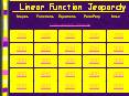 Linear Function Jeopardy PowerPoint PPT Presentation