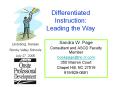 Differentiated Instruction: Leading the Way PowerPoint PPT Presentation
