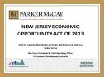 NEW JERSEY ECONOMIC OPPORTUNITY ACT OF 2013 Kevin D. Sheehan, Shareholder and Chair, Real Estate and Land Use Parker McCay Tim Lizura, President PowerPoint PPT Presentation