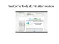 ds domination review PowerPoint PPT Presentation