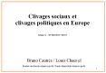 Clivages sociaux et clivages politiques en Europe PowerPoint PPT Presentation