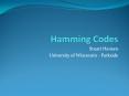Hamming Codes PowerPoint PPT Presentation