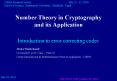 Number Theory in Cryptography and its Application PowerPoint PPT Presentation