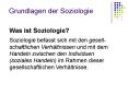 Grundlagen der Soziologie PowerPoint PPT Presentation