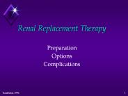 Renal Replacement Therapy