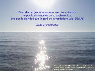 33 Tiempo Ordinario B