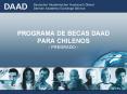 PROGRAMA DE BECAS DAAD PARA CHILENOS - PREGRADO - PowerPoint PPT Presentation