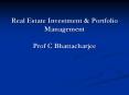 Real Estate Investment PowerPoint PPT Presentation