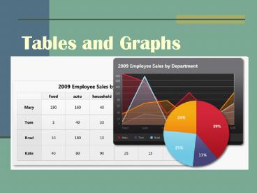 Tables and Graphs