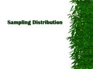Sampling Distribution