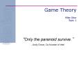 Game Theory PowerPoint PPT Presentation