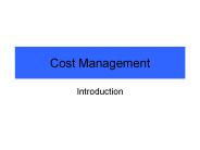 Cost Management