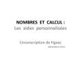 NOMBRES ET CALCUL : Les aides personnalis PowerPoint PPT Presentation