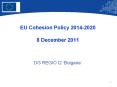EU Cohesion Policy 2014-2020 8 December 2011  DG REGIO I2  PowerPoint PPT Presentation