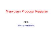 Menyusun Proposal Kegiatan