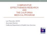 COMPARATIVE%20EFFECTIVENESS%20RESEARCH%20AND%20the%20California%20MEDI-CAL%20Program