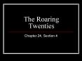 The Roaring Twenties PowerPoint PPT Presentation