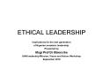 ETHICAL LEADERSHIP PowerPoint PPT Presentation