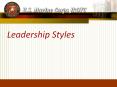 Leadership Styles PowerPoint PPT Presentation
