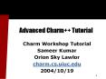Advanced Charm   Tutorial PowerPoint PPT Presentation