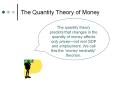 The Quantity Theory of Money PowerPoint PPT Presentation
