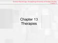 Chapter 13 Therapies PowerPoint PPT Presentation