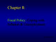 Fiscal Policy: Coping with Inflation