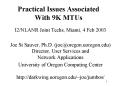 Practical Issues Associated With 9K MTUs PowerPoint PPT Presentation