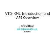 VTD-XML Introduction and API Overview