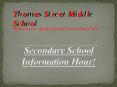 Secondary School Information Hour! PowerPoint PPT Presentation