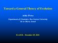 Toward a General Theory of Evolution PowerPoint PPT Presentation