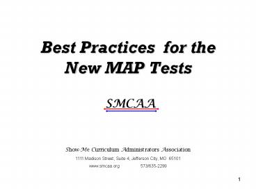 PPT – Best Practices for the New MAP Tests PowerPoint presentation ...
