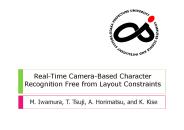 Real-Time Camera-Based Character Recognition Free from Layout Constraints