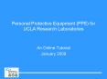 Personal Protective Equipment (PPE) for UCLA Research Laboratories PowerPoint PPT Presentation
