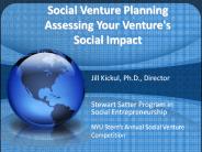 Social Venture Planning Assessing Your Venture's Social Impact