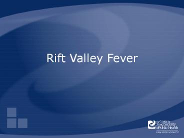 Rift Valley Fever