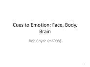 Cues to Emotion: Face, Body, Brain