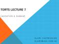 TORTS LECTURE 7 PowerPoint PPT Presentation