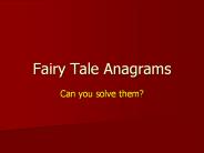 Fairy Tale Anagrams
