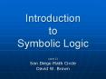 Introduction to Symbolic Logic PowerPoint PPT Presentation