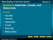 Section 4: Asteroids, Comets, and Meteoroids