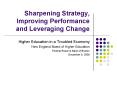 Sharpening Strategy, Improving Performance and Leveraging Change PowerPoint PPT Presentation