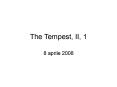 The Tempest, I, 2 PowerPoint PPT Presentation