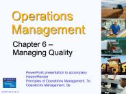 Managing Quality
