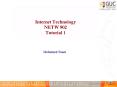 Internet Technology NETW 902 Tutorial 1 PowerPoint PPT Presentation