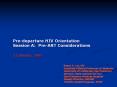 Pre-departure HIV Orientation Session A: Pre-ART Considerations PowerPoint PPT Presentation